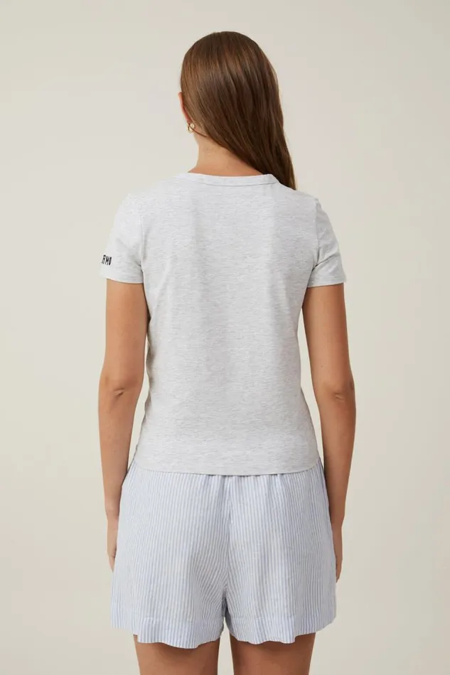 Lightweight Longline Graphic Tee Palermo Lobster Grey Marle Women Cotton On Tops Lightweight Longline Graphic Tee Palermo Lobster Grey Marle Women Cotton On Tops