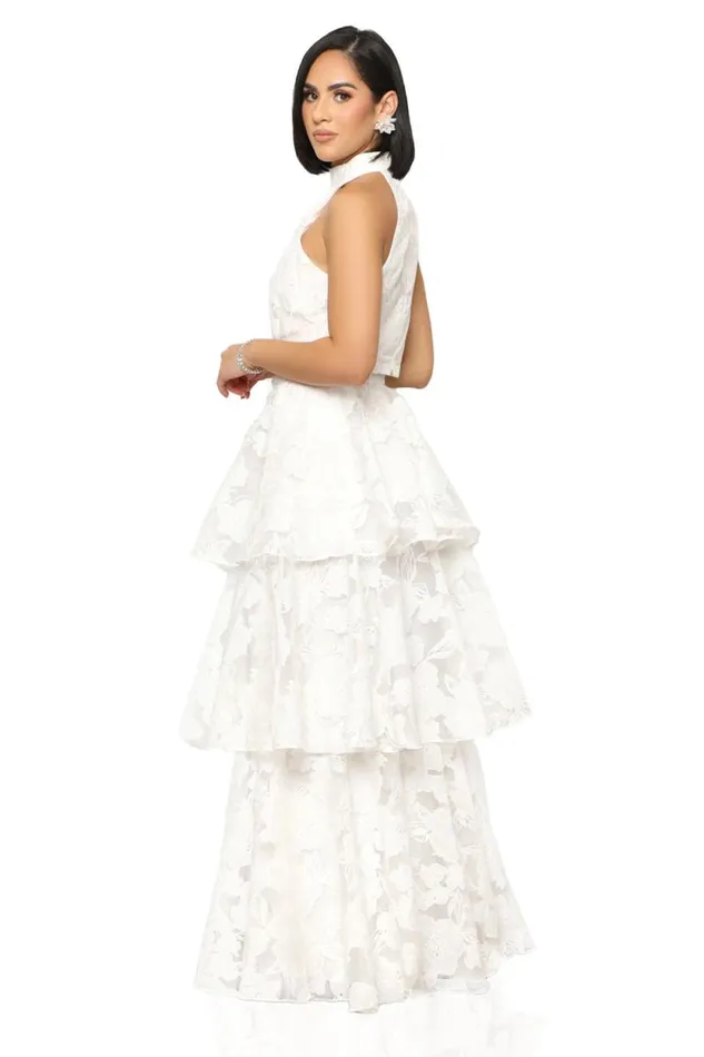 Lilly039s Kloset Sets Women Angelic Layered Skirt Set WhiteFINAL SALE