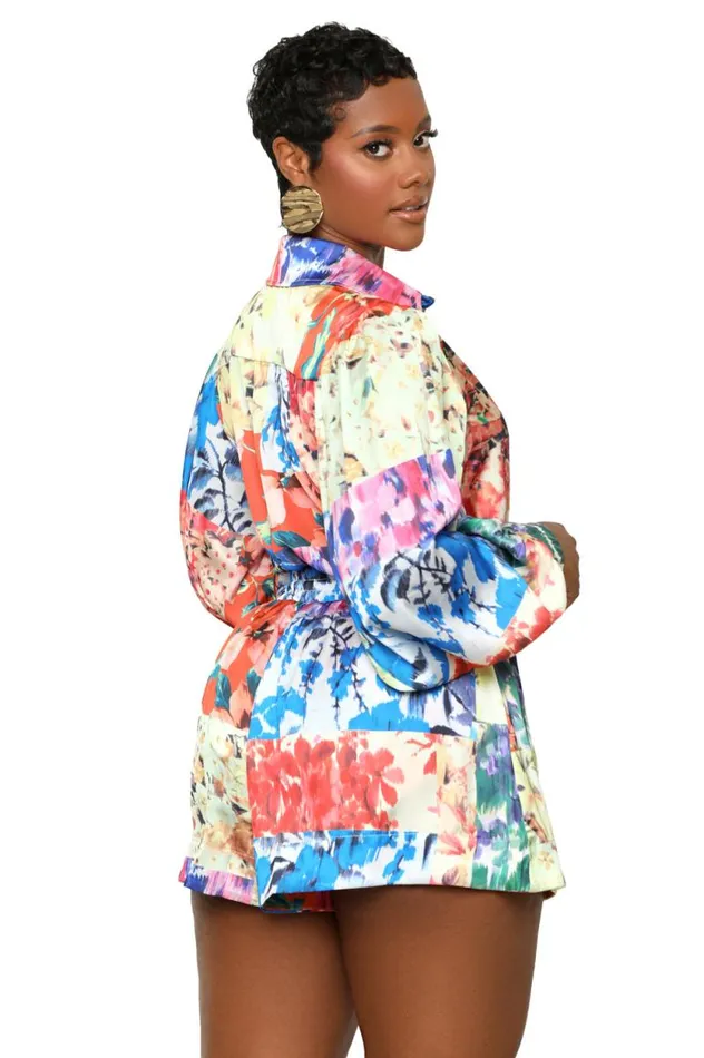 Lilly039s Kloset Sets Women Havana Multi Floral Short SetFINAL SALE