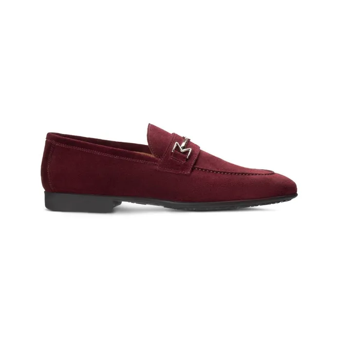 Loafers Men Moreschi Burgundy Suede Loafer