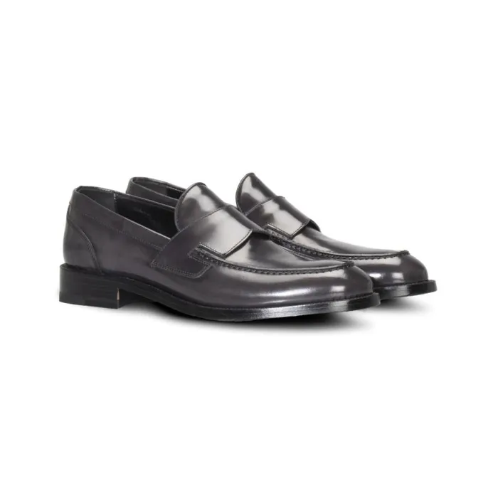Loafers Men Moreschi FOR HIM 8211 Blue Grey Loafer