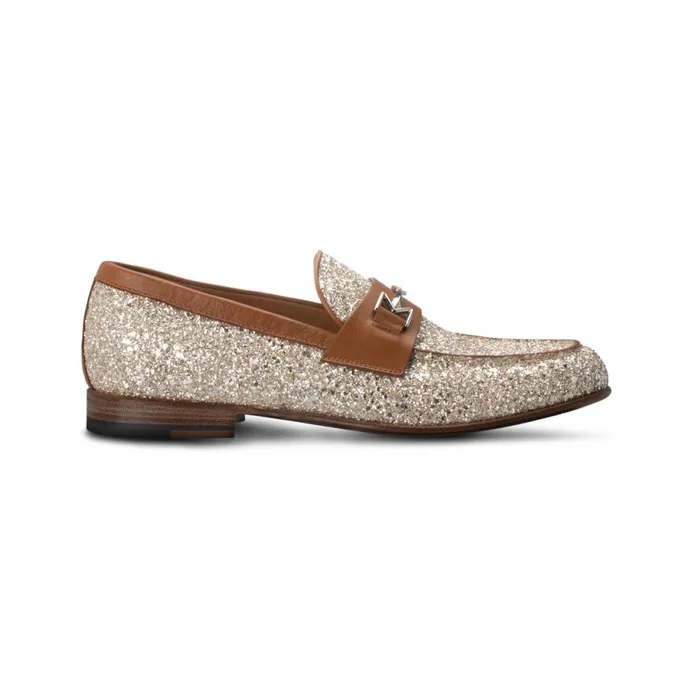 Loafers Men Moreschi FOR HIM 8211 Gold Glitter Loafer