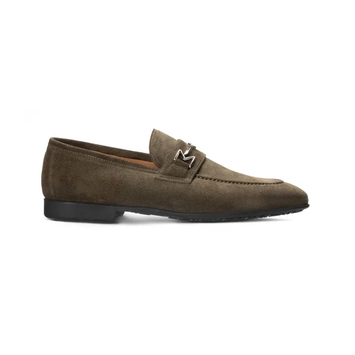 Loafers Men Moreschi Green Suede Loafer