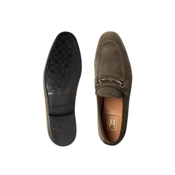 Loafers Men Moreschi Green Suede Loafer
