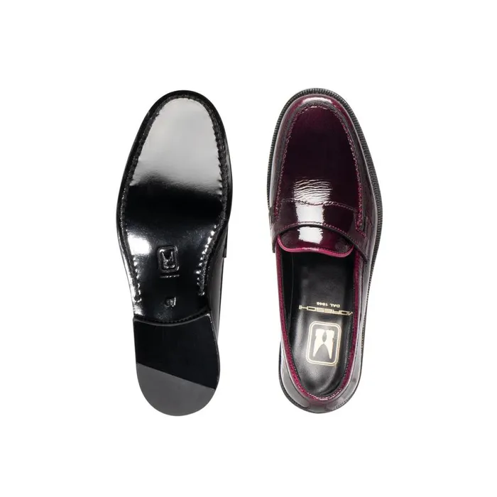 Loafers Women Moreschi FOR HER 8211 Burgundy Leather Loafer