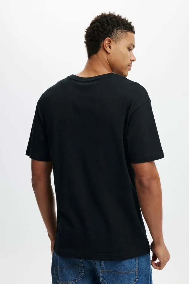 Loose Fit Art TShirt Black 2000s Mix Men Cotton On Tees and Tanks Loose Fit Art TShirt Black 2000s Mix Men Cotton On Tees and Tanks