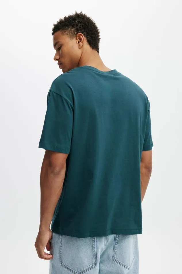 Loose Fit Art TShirt Deep Sea Tealny Big Apple Men Cotton On Tees and Tanks Loose Fit Art TShirt Deep Sea Tealny Big Apple Men Cotton On Tees and Tanks