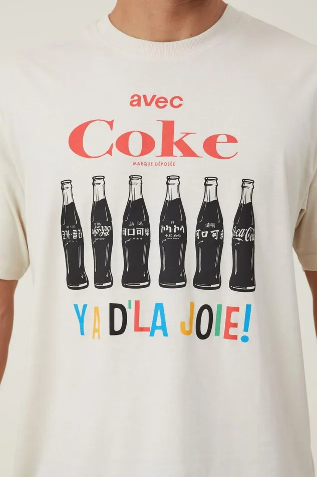 Loose Fit Pop Culture TShirt Lcn Cok Boneavec Coke Men Cotton On Tees and Tanks Loose Fit Pop Culture TShirt Lcn Cok Boneavec Coke Men Cotton On Tees and Tanks