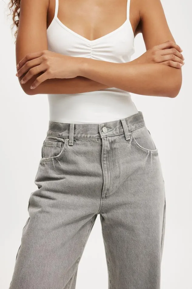 Loose Straight Jean Ash Grey Women Cotton On Pants Loose Straight Jean Ash Grey Women Cotton On Pants