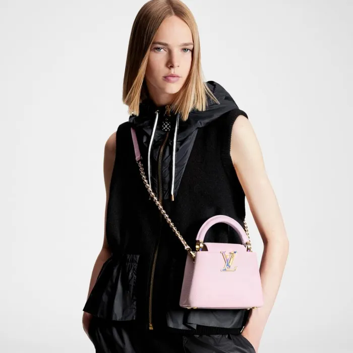 Louis Vuitton Capucines Bag Louis Vuitton M23326 LV SKI Capucines Mini Pearly Lilac 8211 Louis Vuitton Handbag Store 8211 Women