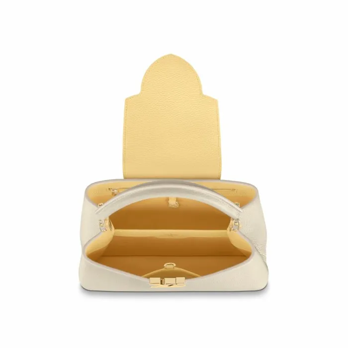 Louis Vuitton Capucines Bag Louis Vuitton M59883 Capucines MM Cream 8211 Louis Vuitton Handbag Store 8211 Women