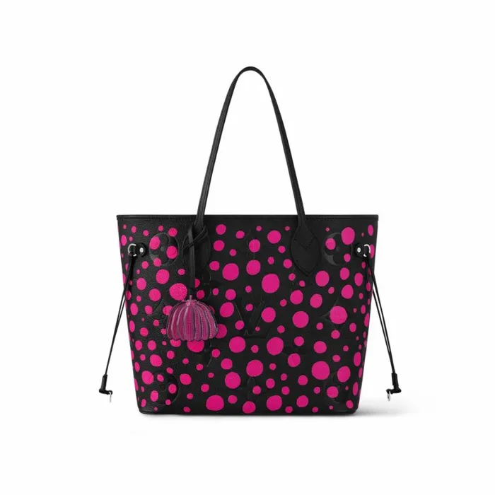 Louis Vuitton Neverfull Bag Louis Vuitton LV X YK Neverfull MM M46419 Noir Fuchsia 8211 Louis Vuitton Handbag Store 8211 Women