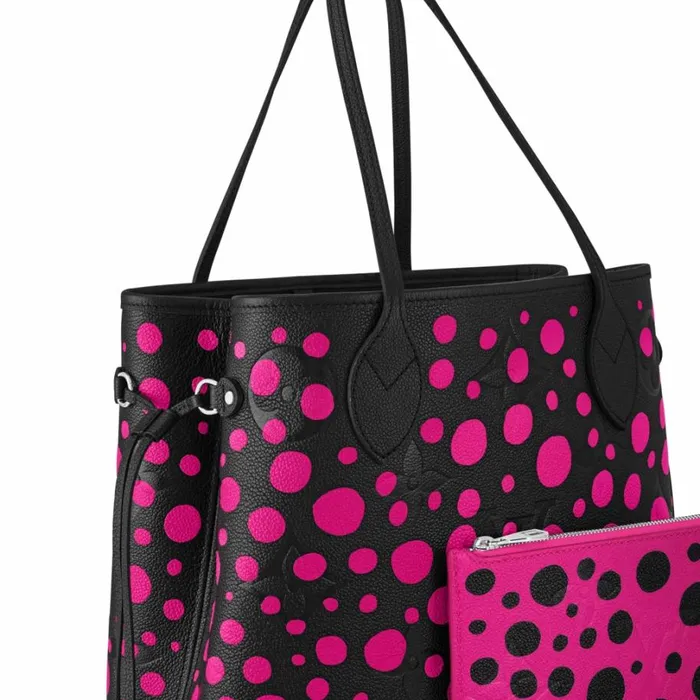 Louis Vuitton Neverfull Bag Louis Vuitton LV X YK Neverfull MM M46419 Noir Fuchsia 8211 Louis Vuitton Handbag Store 8211 Women