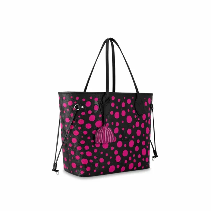 Louis Vuitton Neverfull Bag Louis Vuitton LV X YK Neverfull MM M46419 Noir Fuchsia 8211 Louis Vuitton Handbag Store 8211 Women