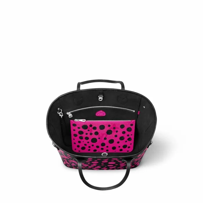 Louis Vuitton Neverfull Bag Louis Vuitton LV X YK Neverfull MM M46419 Noir Fuchsia 8211 Louis Vuitton Handbag Store 8211 Women