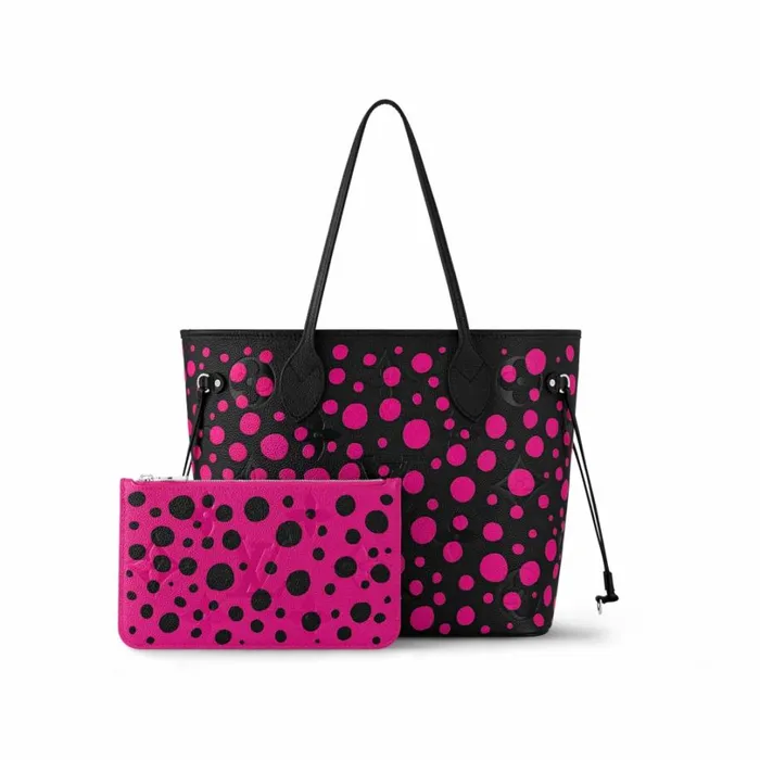 Louis Vuitton Neverfull Bag Louis Vuitton LV X YK Neverfull MM M46419 Noir Fuchsia 8211 Louis Vuitton Handbag Store 8211 Women