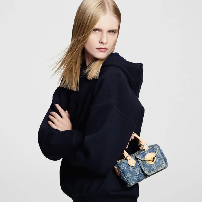 Louis Vuitton Speedy Bag Louis Vuitton M82950 Nano Speedy Denim Blue 8211 Louis Vuitton Handbag Store 8211 Women