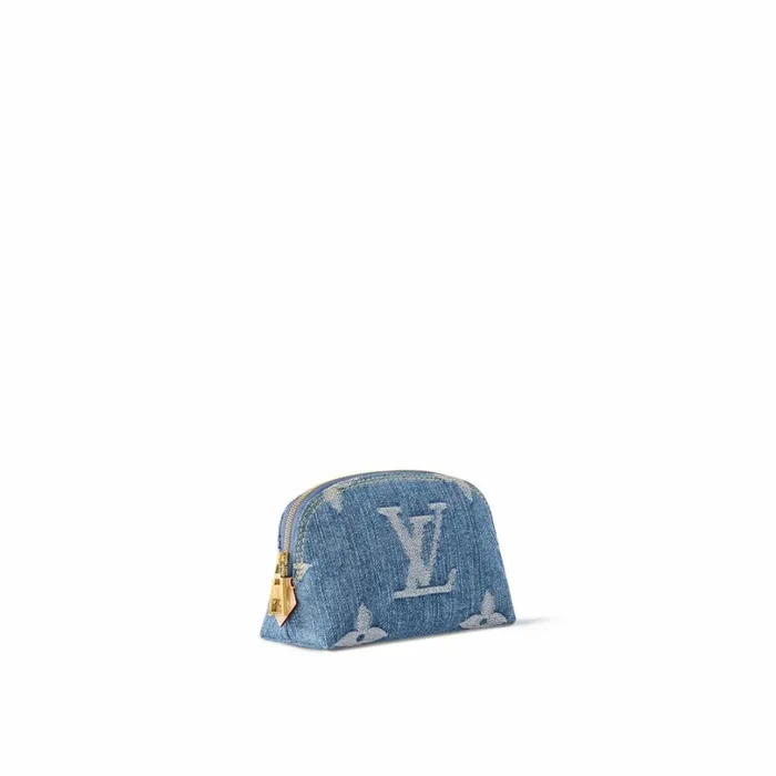 Louis Vuitton Wallets Louis Vuitton M24316 Pochette Cosmtique PM Denim Blue 8211 Louis Vuitton Handbag Store 8211 Women