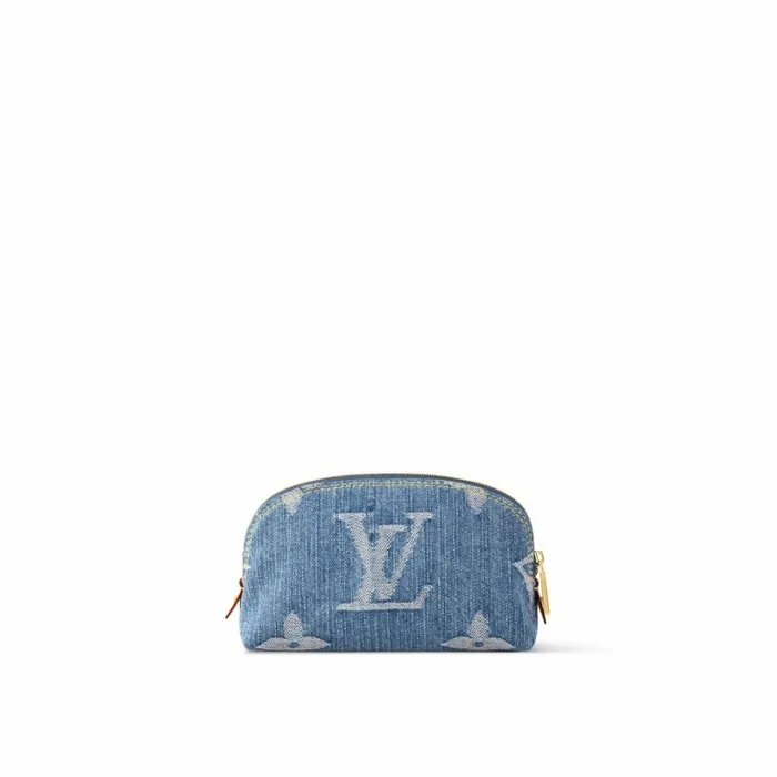 Louis Vuitton Wallets Louis Vuitton M24316 Pochette Cosmtique PM Denim Blue 8211 Louis Vuitton Handbag Store 8211 Women