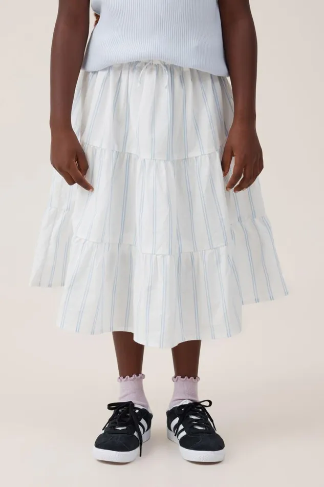 Louise Skirt Vanilladusk Blue Stripe Girls Cotton On Shorts Skirts and Playsuits Louise Skirt Vanilladusk Blue Stripe Girls Cotton On Shorts Skirts and Playsuits
