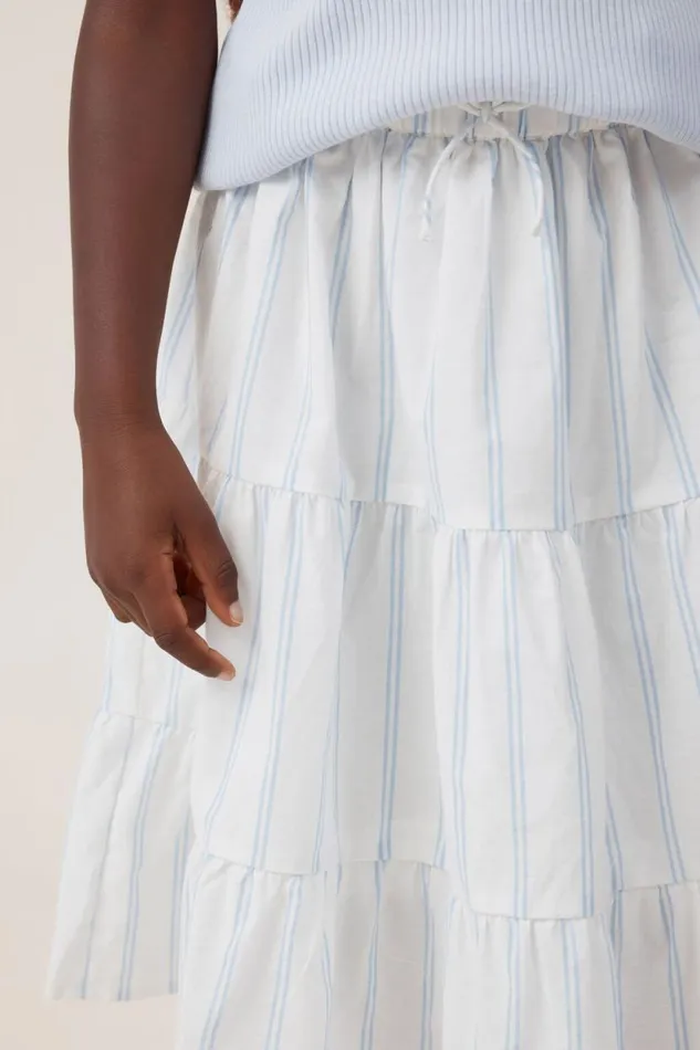 Louise Skirt Vanilladusk Blue Stripe Girls Cotton On Shorts Skirts and Playsuits Louise Skirt Vanilladusk Blue Stripe Girls Cotton On Shorts Skirts and Playsuits