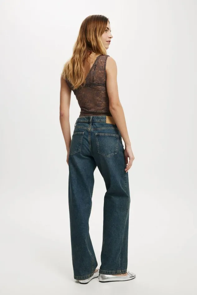 Low Rise Straight Jean Rust Blue Women Cotton On Pants Low Rise Straight Jean Rust Blue Women Cotton On Pants