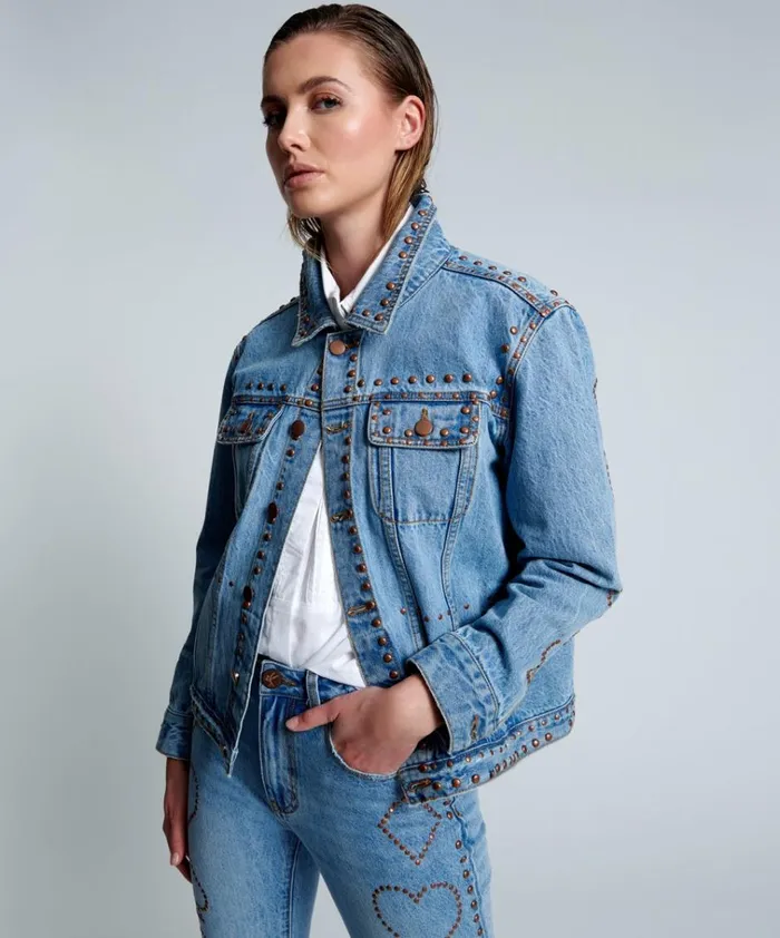 LUCKY BET DENIM TRUCKER JACKET Women One Teaspoon Denim Jackets