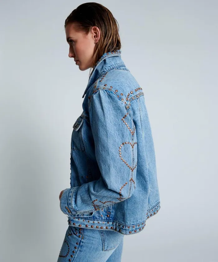 LUCKY BET DENIM TRUCKER JACKET Women One Teaspoon Denim Jackets LUCKY BET DENIM TRUCKER JACKET Women One Teaspoon Denim Jackets