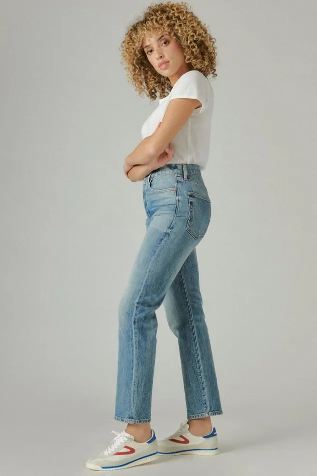 Lucky Brand 90039s Loose High Rise Straight Gilman Blue Women Jeans