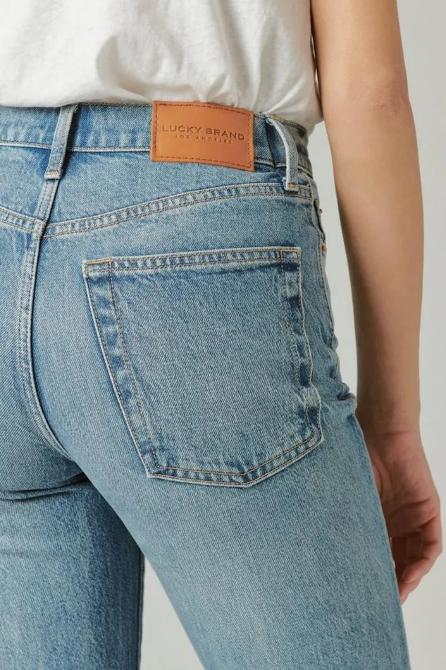 Lucky Brand 90039s Loose High Rise Straight Gilman Blue Women Jeans