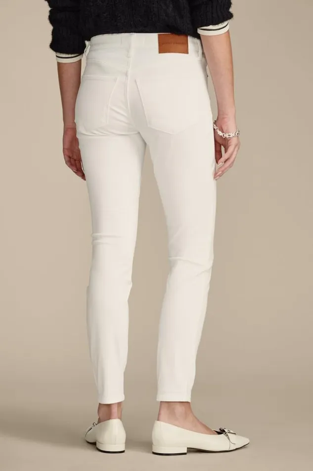 Lucky Brand Ava Mid Rise Skinny Bright White Women Jeans
