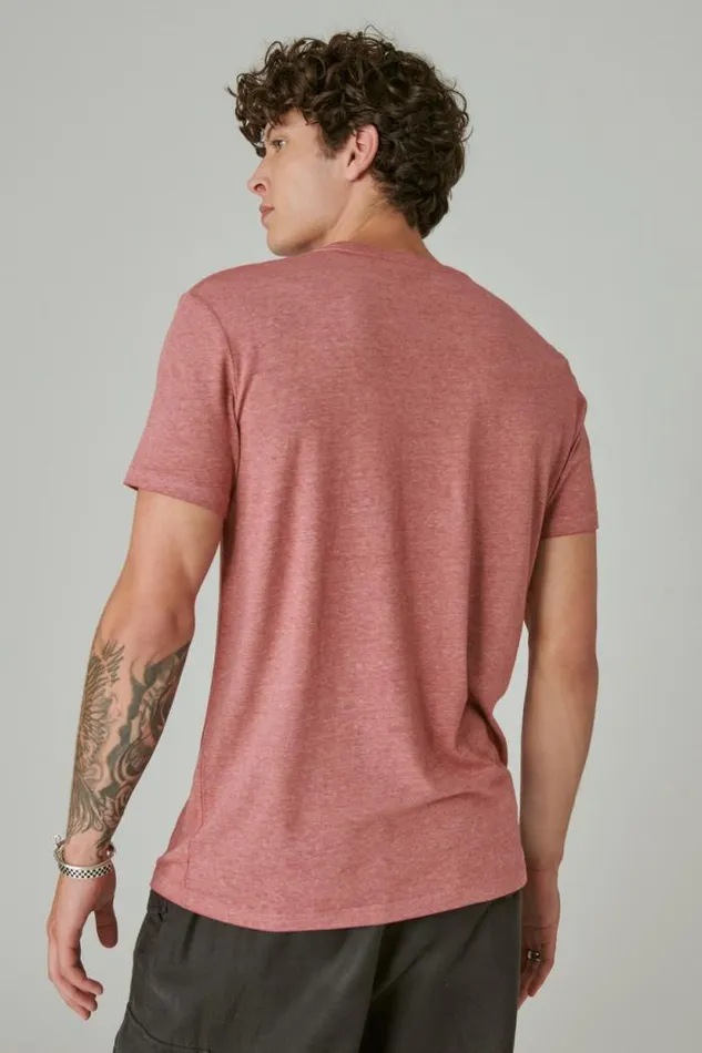 Lucky Brand Coca Cola Truck Tee Ruby Wine Men Graphic Tees