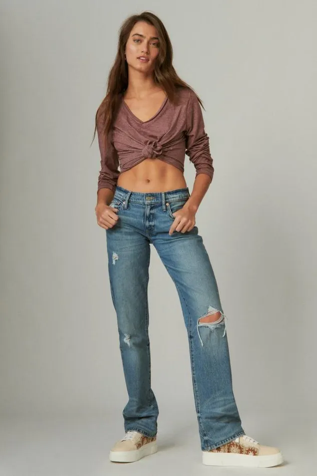Lucky Brand Easy Rider Boot Equinox Dest Women Jeans