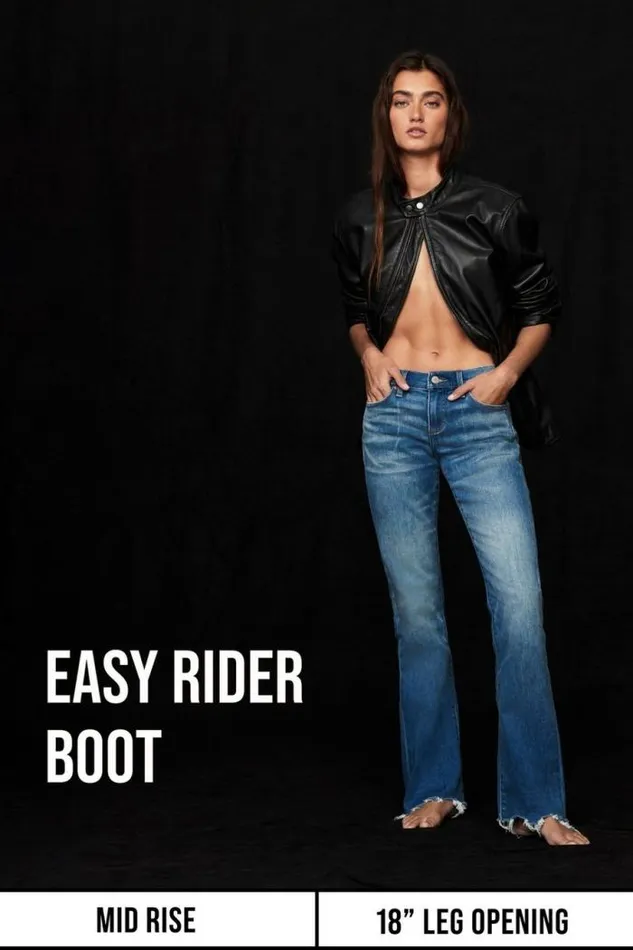 Lucky Brand Easy Rider Boot Equinox Dest Women Jeans