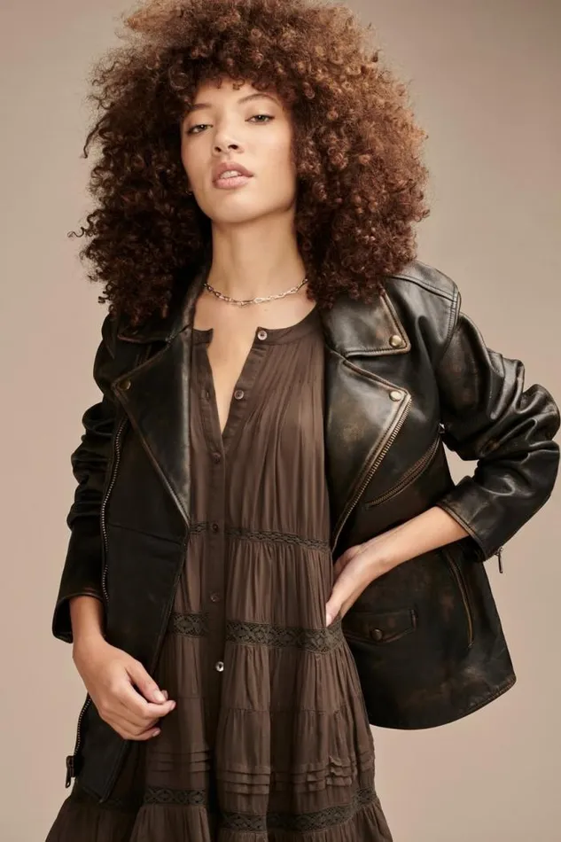 Lucky Brand Everyday Swing Mini Dress Raven Women Dresses