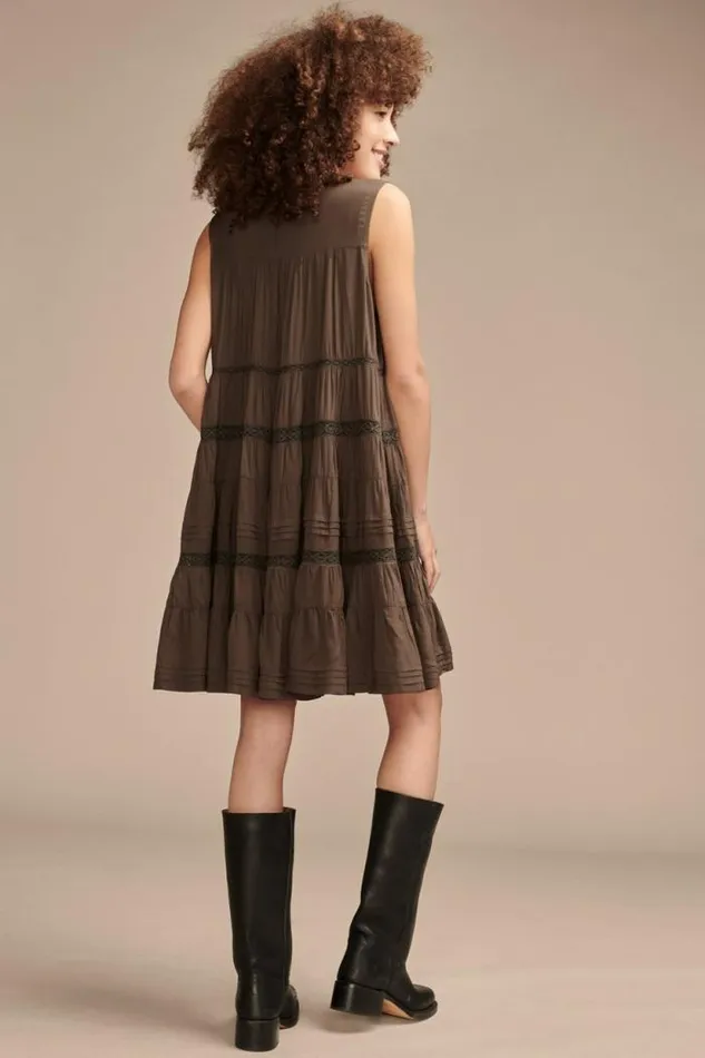 Lucky Brand Everyday Swing Mini Dress Raven Women Dresses