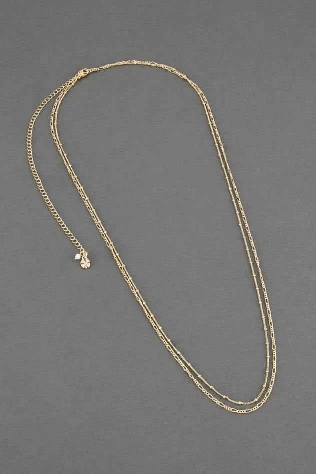 Lucky Brand Gold Tone Layer Waist Chain Gold Women Jewelry