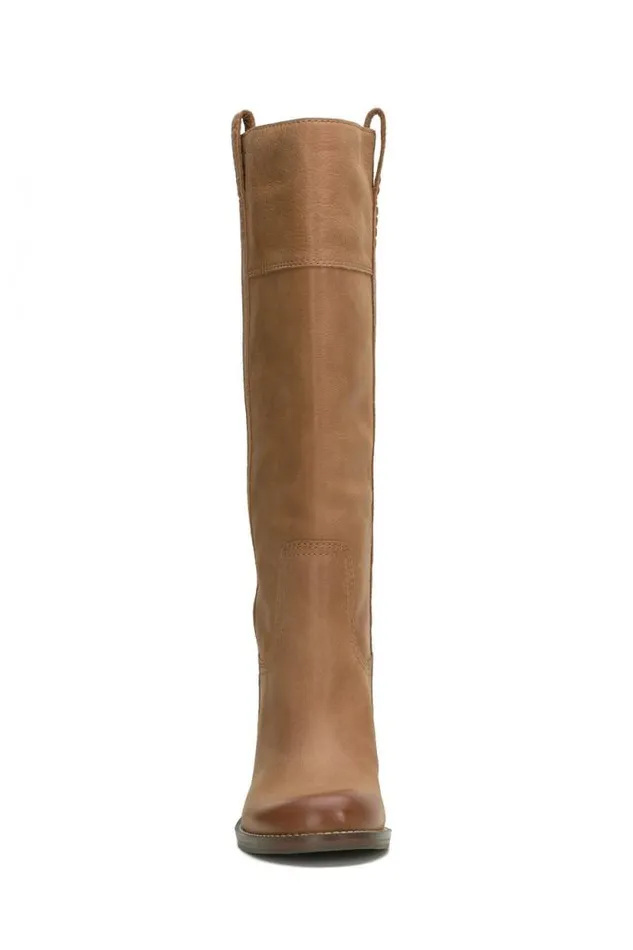 Lucky Brand Hybiscus Leather Knee High Boot Light Brown Women Shoes