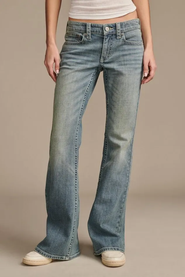 Lucky Brand Low Rise Flare Breakfast Club Women Jeans