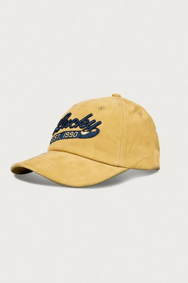 Lucky Brand Lucky 1990 Embroidered Dad Hat Gold MenWomen Hats