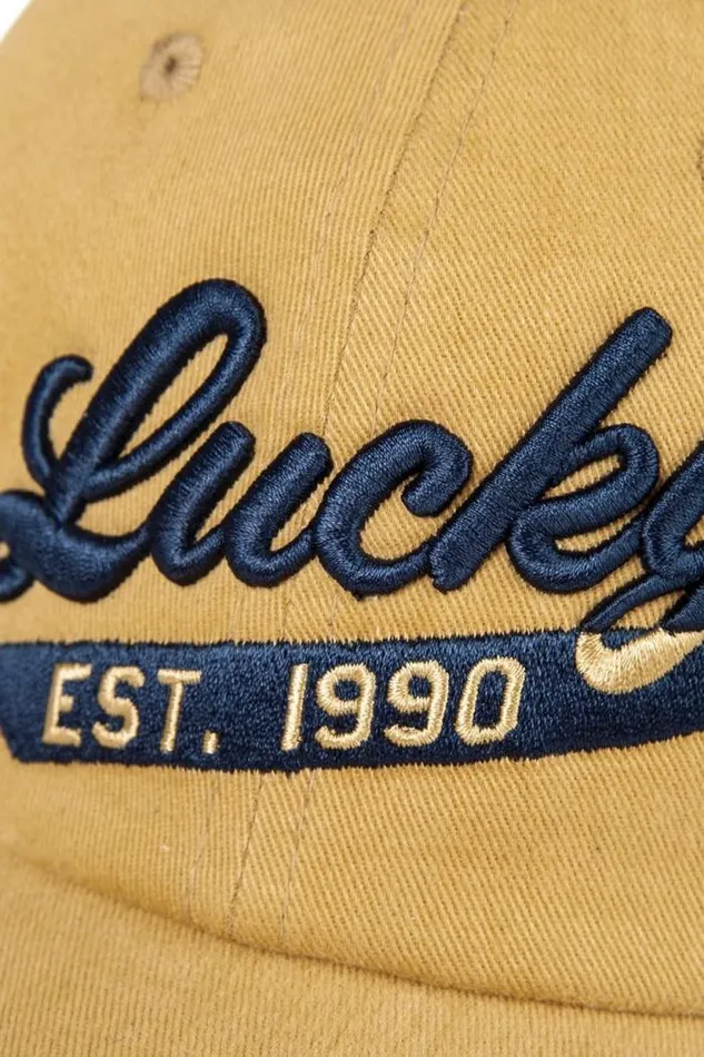 Lucky Brand Lucky 1990 Embroidered Dad Hat Gold MenWomen Hats