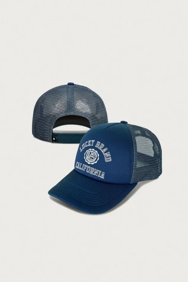 Lucky Brand Lucky Collegiate Trucker Hat Rinse MenWomen Hats