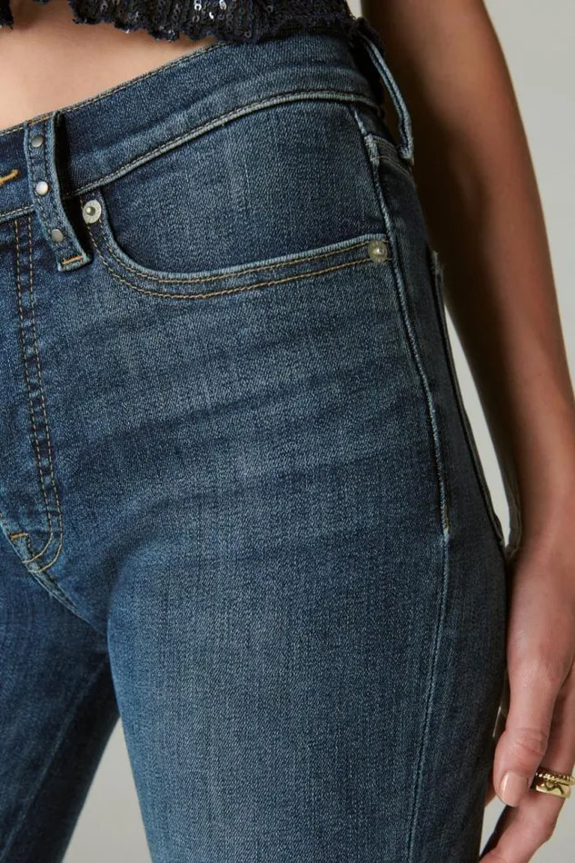 Lucky Brand Lucky Legend Studded High Rise Stevie Flare Gypsy Women Jeans