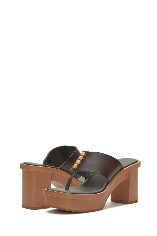 Lucky Brand Mandelina Sandal Heel Light Brown Women Shoes