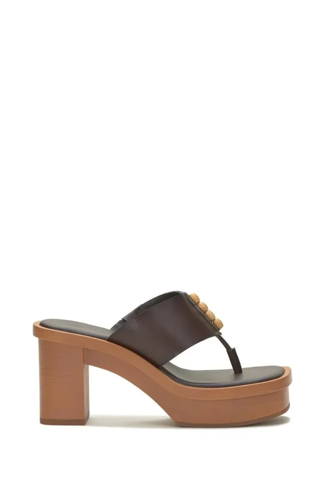 Lucky Brand Mandelina Sandal Heel Light Brown Women Shoes