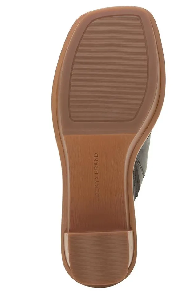 Lucky Brand Mandelina Sandal Heel Light Brown Women Shoes