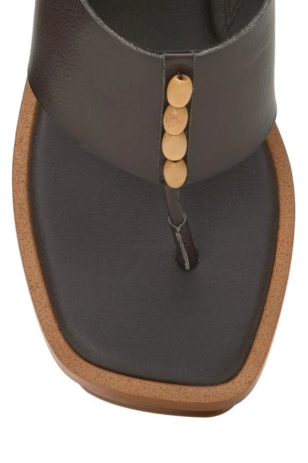 Lucky Brand Mandelina Sandal Heel Light Brown Women Shoes