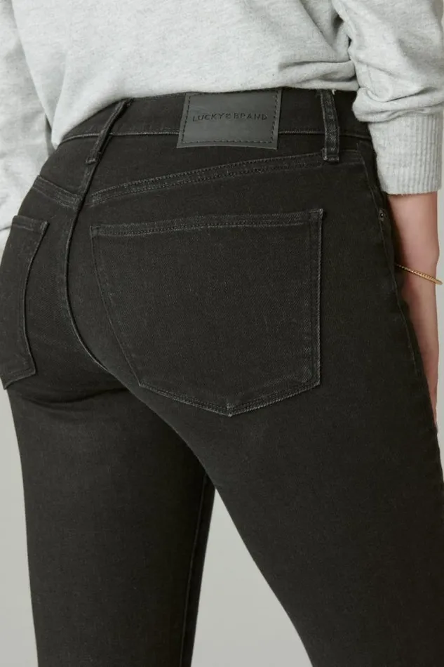 Lucky Brand Mid Rise Ava Skinny Clean Black Women Jeans