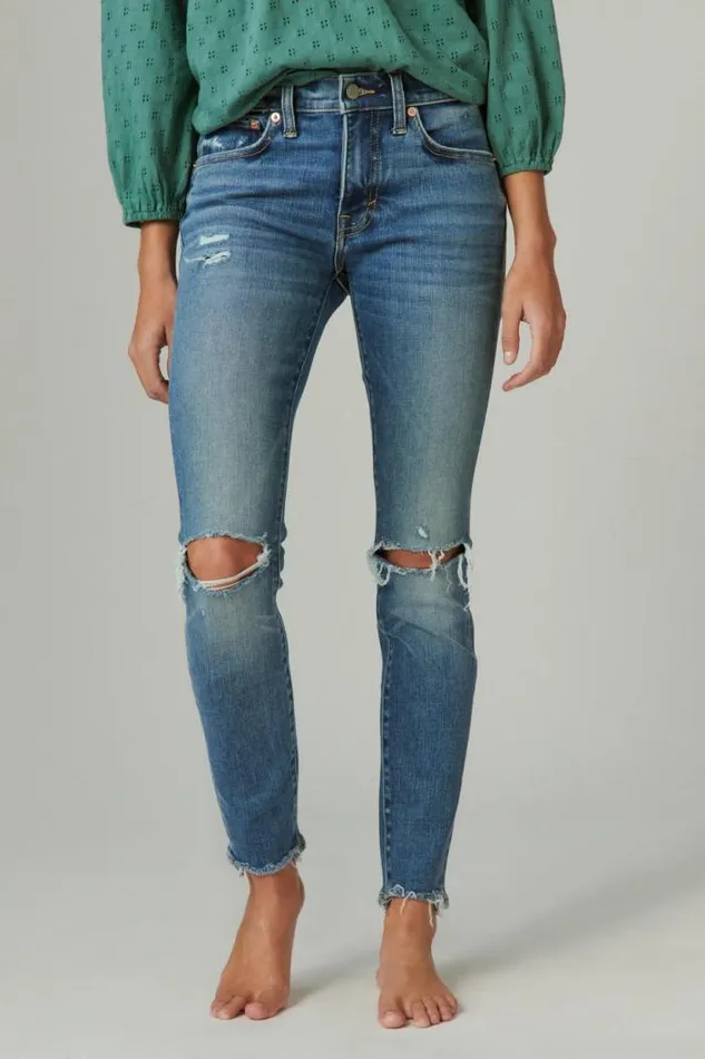 Lucky Brand Mid Rise Ava Skinny Spellbound Dest Women Jeans