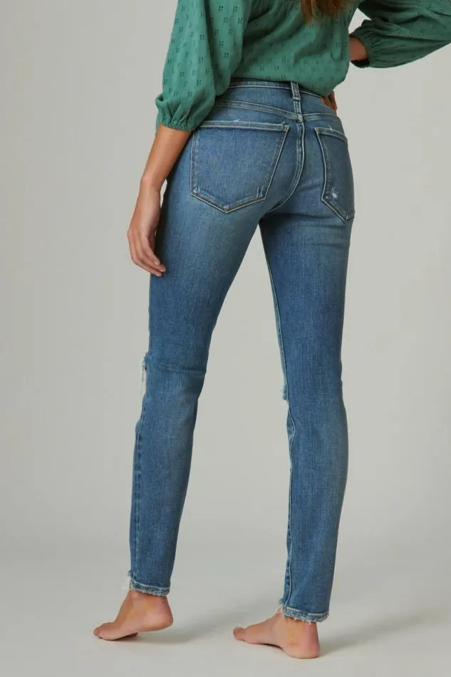 Lucky Brand Mid Rise Ava Skinny Spellbound Dest Women Jeans
